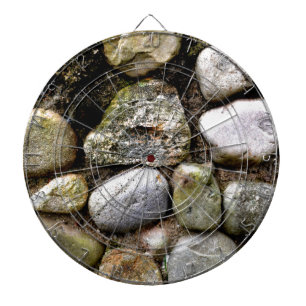 Field Stone, rocks, distressed stone, rustic stone Dartboard