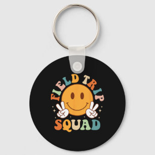 Field-trip Squad Groovy Field Day 0 Teacher Kids Key Ring