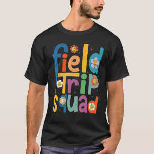 Field Trip Squad Groovy Retro Field Day 2023 Teach T-Shirt