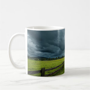 Field with a Wooden Fence Coffee Mug