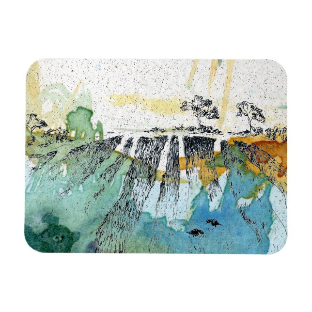 Field with Crows by Alexandra Cook aka Linandara Magnet (Horizontal)