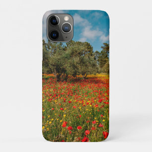 field with flowers and trees iPhone 11 pro case