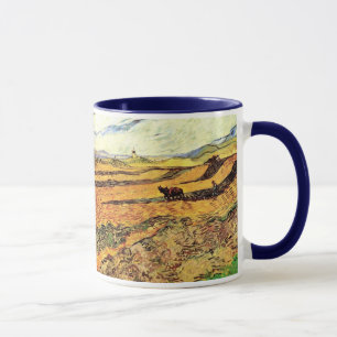 Field with Ploughman and Mill by Vincent van Gogh Mug