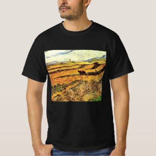 Field with Ploughman and Mill by Vincent van Gogh T-Shirt