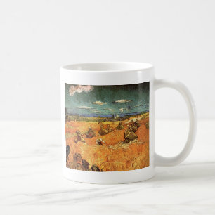 Field with Ploughman and Mill Vincent van Gogh. Coffee Mug