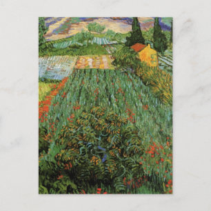 Field with Poppies by Vincent van Gogh Postcard