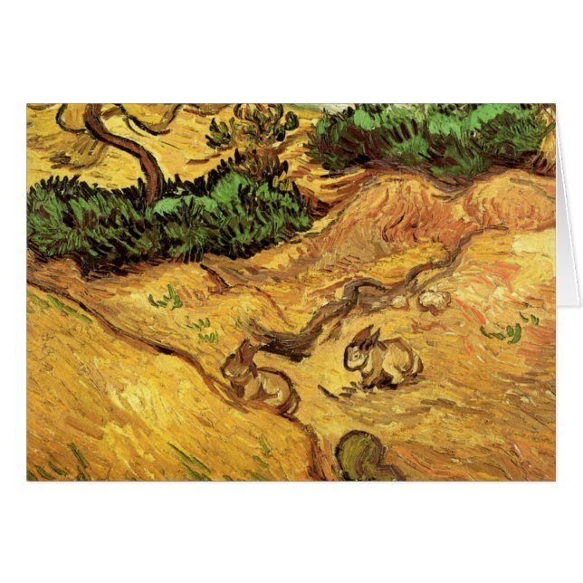 Field with Two Rabbits by Vincent van Gogh (Front Horizontal)