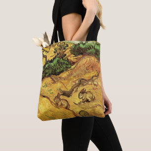 Field with Two Rabbits by Vincent van Gogh Tote Bag