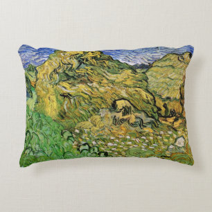 Field with Wheat Stacks by Vincent van Gogh Decorative Cushion