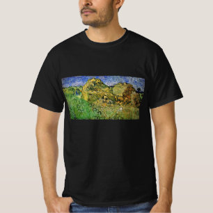 Field with Wheat Stacks by Vincent van Gogh T-Shirt