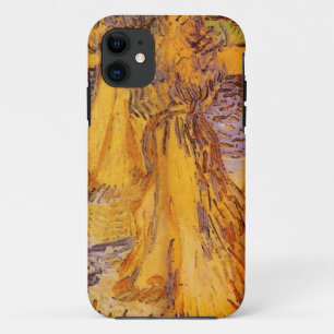 Field with Wheat Stacks, Vincent van Gogh. iPhone 11 Case