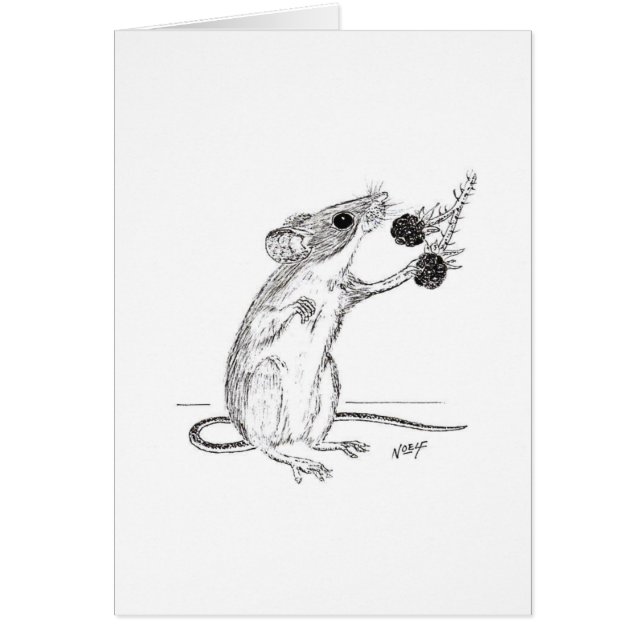 Fieldmouse & Blackberries (Front)