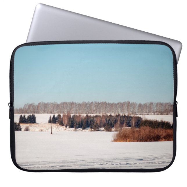 Fields and forests of central Russia. architecture Laptop Sleeve (Front)