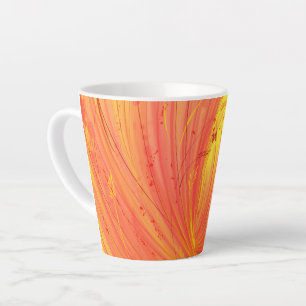 Fields of golden fire  latte mug