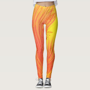 Fields of golden fire  leggings