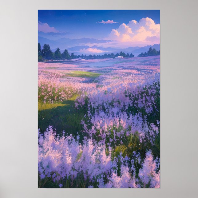 Fields of Lavender Dreams Poster (Front)