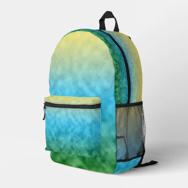 Fields of Light Printed Backpack (Back Corner Right)