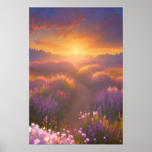 Fields of Lilac Dreams Poster