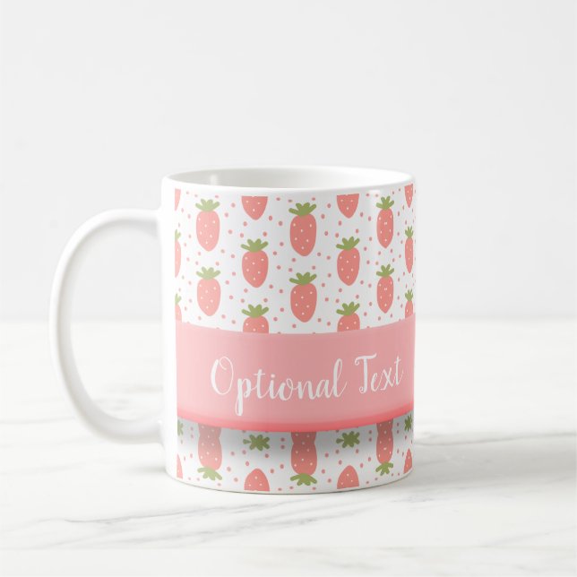 Fields of Strawberries Coffee Mug (Left)