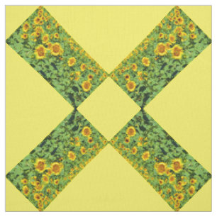 Fields of sunflowers fabric