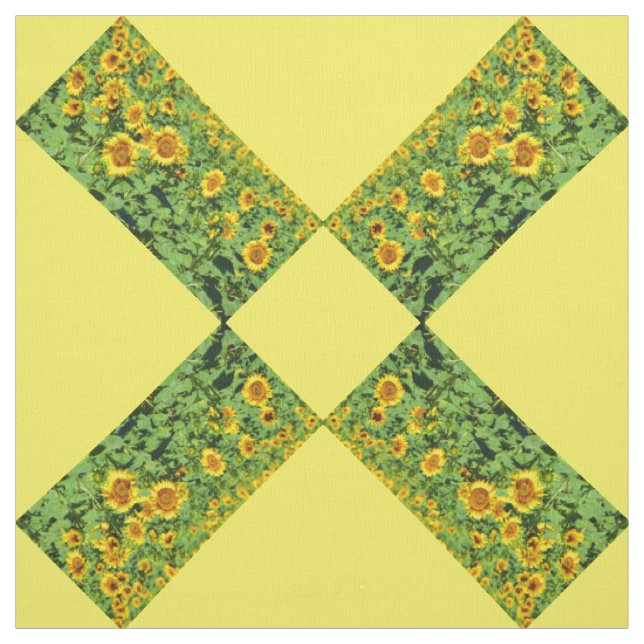 Fields of sunflowers fabric (Swatch)