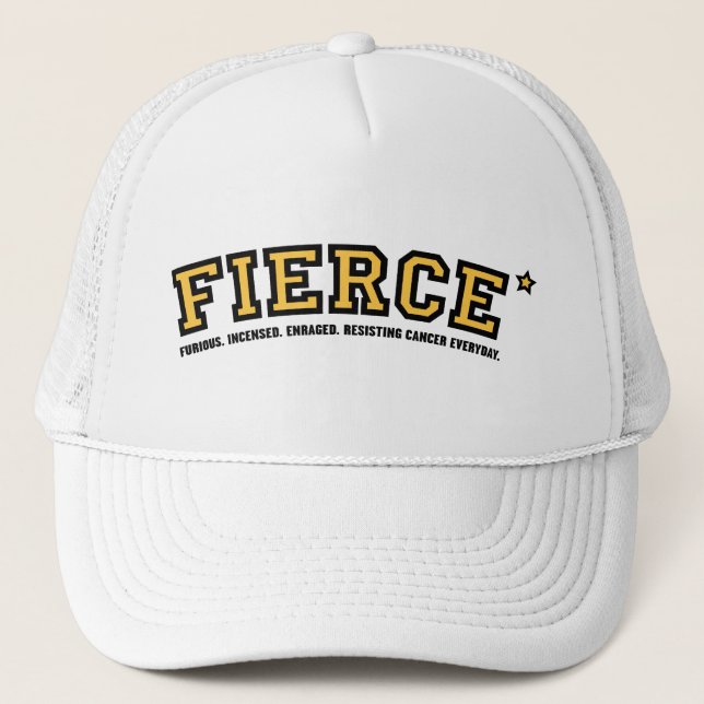 Fierce Against Cancer Trucker Hat (Front)
