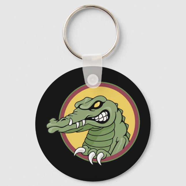 Fierce Alligator Key Ring (Front)