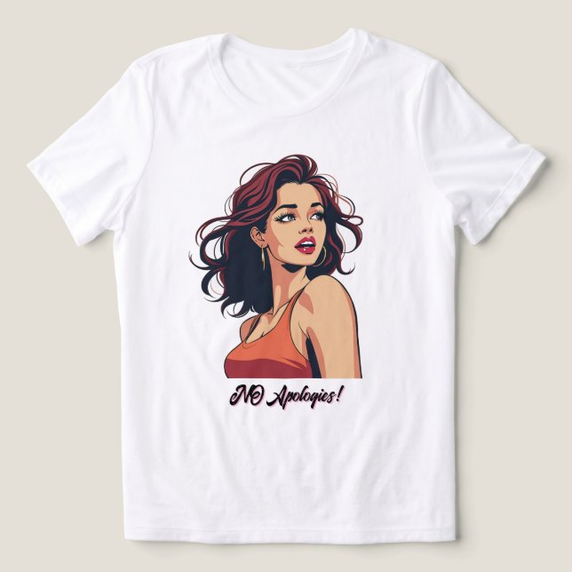 Fierce and Fearless – Retro Chic Tri-Blend Shirt (Design Front)