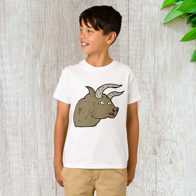 Fierce Angry Bull Head Rustic Wild Animal  T-Shirt (Creator Uploaded)