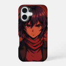 Fierce Anime Girl Phone Case