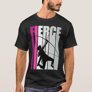 Fierce Archery Birthday Colourful Bow Arrow Practi T-Shirt