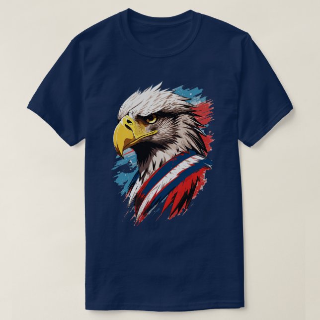 Fierce Bald Eagle T-Shirt (Design Front)