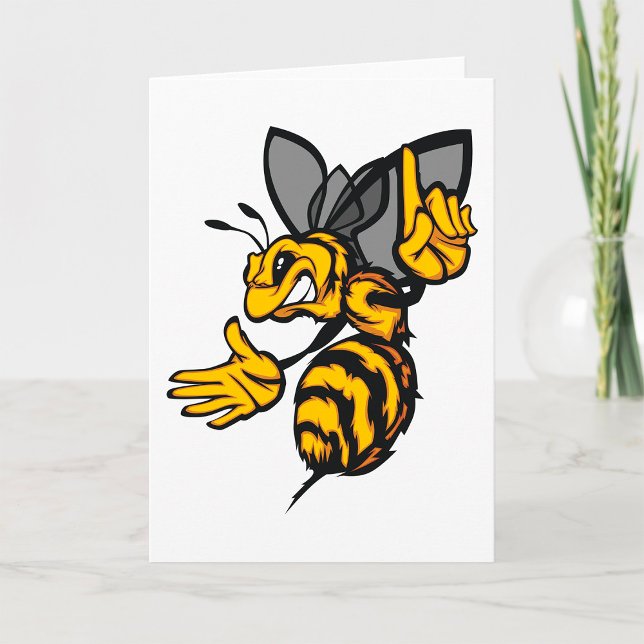 Fierce Bee Greeting Cards (Creator Uploaded)