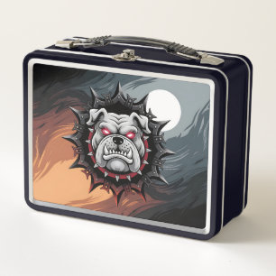 Fierce Bulldog Metal Lunch Box