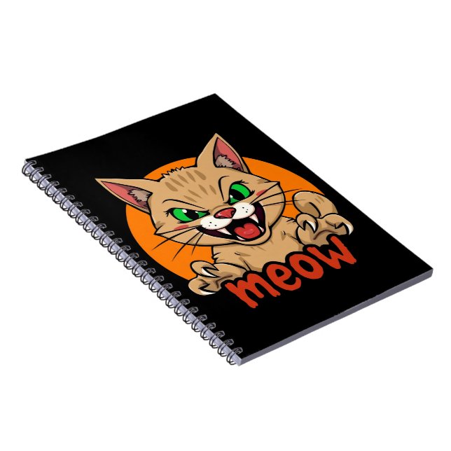 Fierce Cat Notebook (Right Side)