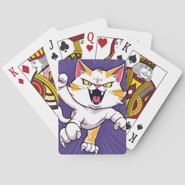 Fierce Cat Playing Cards (Back)