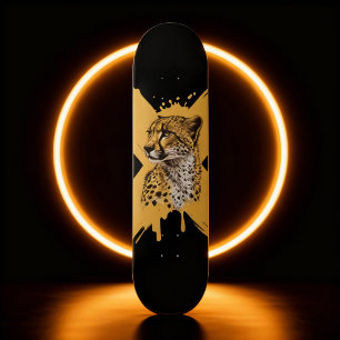 Fierce Cheetah Graphic Skateboard
