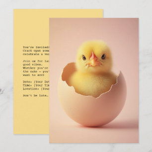 Fierce Chick in Eggshell Card