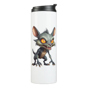 Fierce Chupacabra Art Spiky Fur Fantasy Creature  Thermal Tumbler