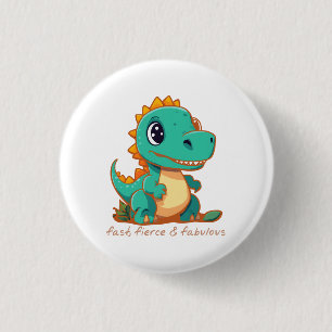 Fierce Dinosaurs 3 Cm Round Badge