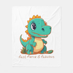 Fierce Dinosaurs Fleece Blanket