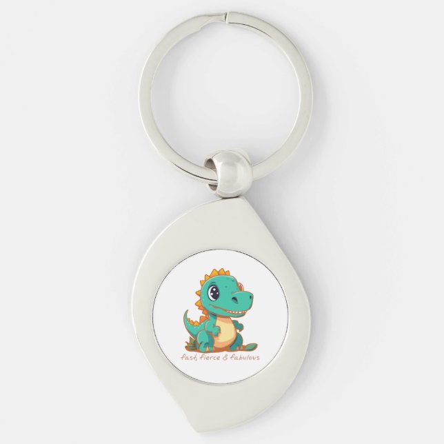 Fierce Dinosaurs Key Ring (Front)