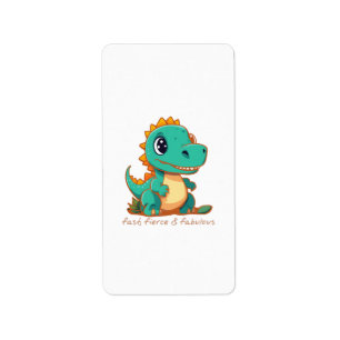 Fierce Dinosaurs Label