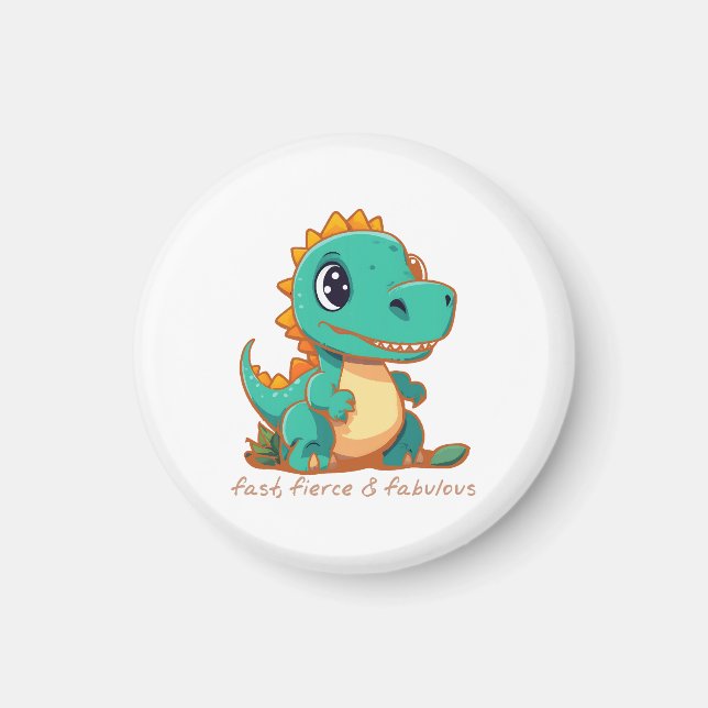 Fierce Dinosaurs Magnet (Front)