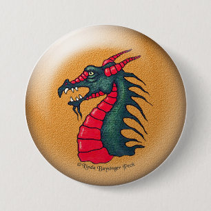 Fierce Dragon 7.5 Cm Round Badge