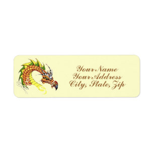 Fierce Dragon Return Address Label