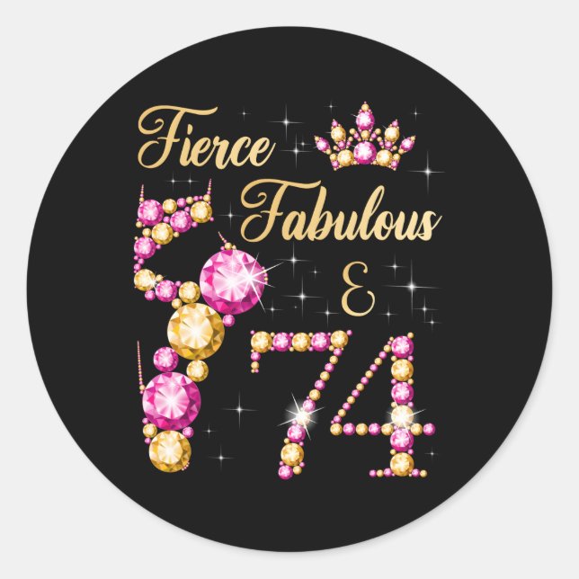 Fierce Fabulous 74 Ballet Dancer Py Classic Round Sticker (Front)
