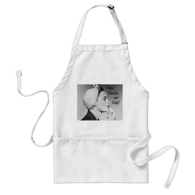 Fierce, Fabulous and Forty! Standard Apron (Front)