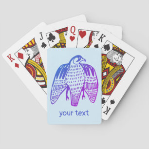 Fierce Falcon Illustrated Peregrine Playing Cards