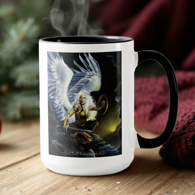 Fierce Fantasy Warrior Angel Sword Mug (Creator Uploaded)